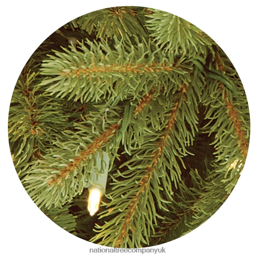 Trees | National Tree Company Pre-Lit Slim Artificial Christmas Tree Green Jersey Fraser Fir \Feel Real\ White Lights Includes Stand 75 Feet F2L4F3